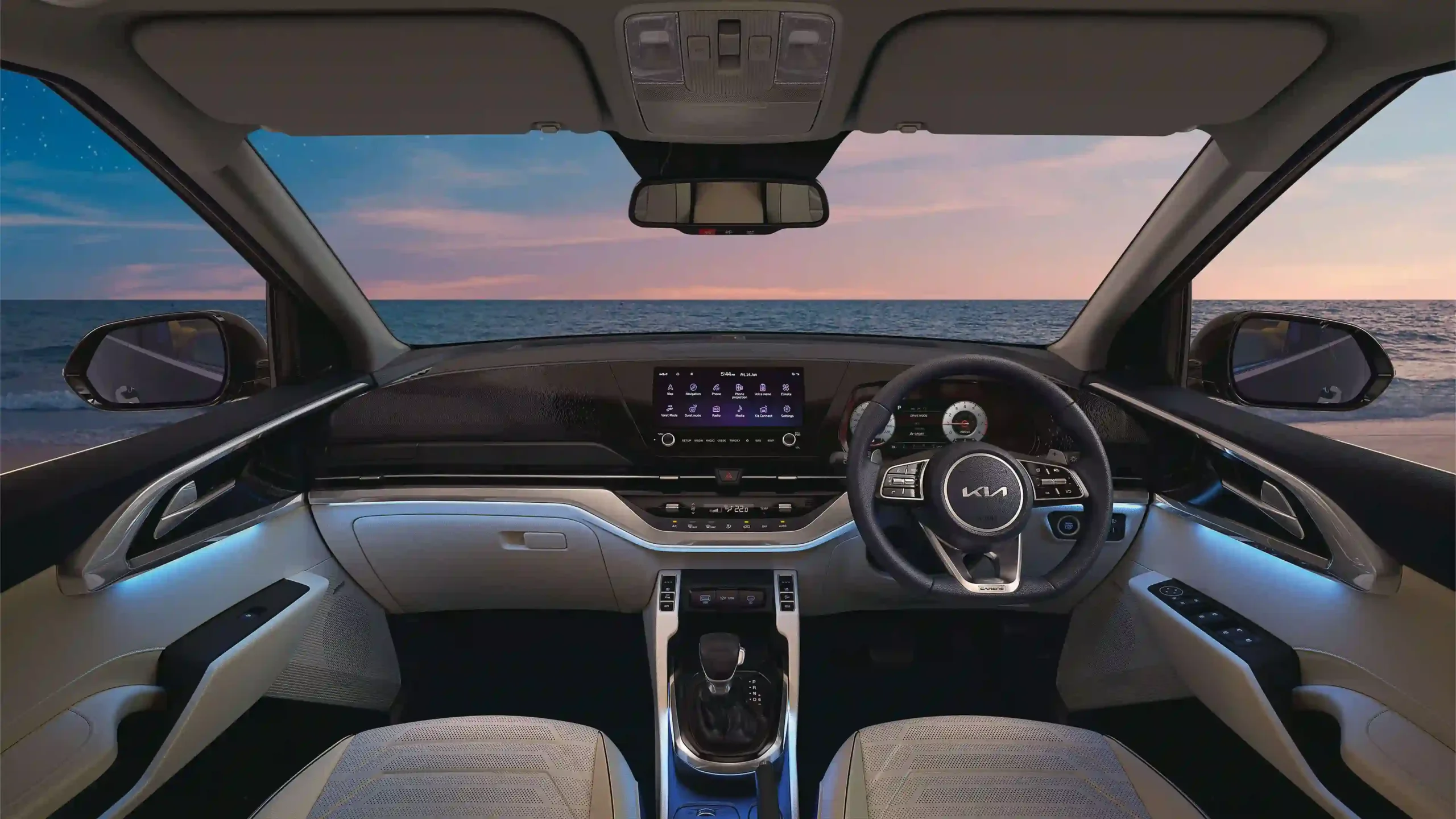 Sumartya car Rental - Car Rent in Jaipur kia carens grey